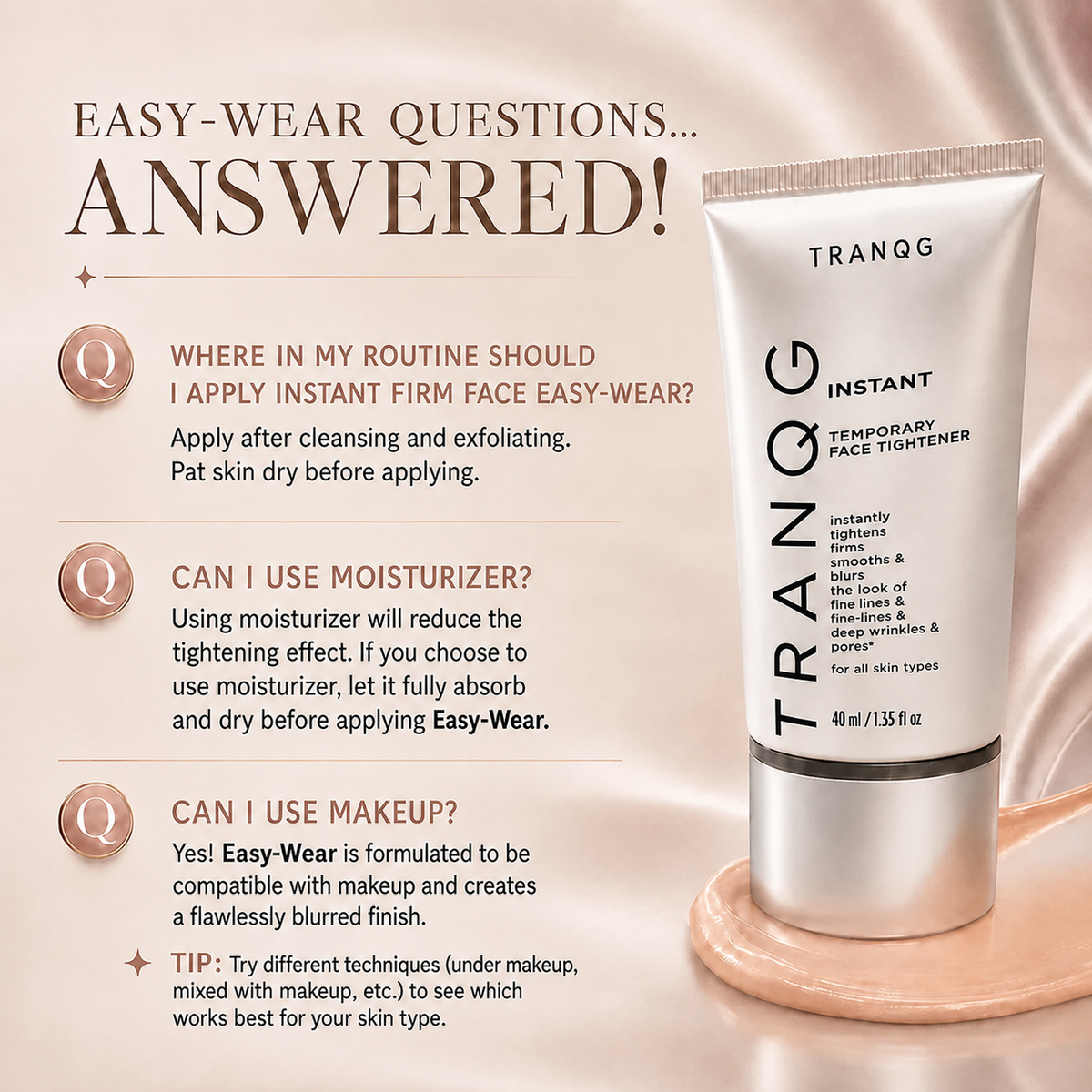 👑TRANQG™ Instant Face & Eye Tightener Lightweight Formula