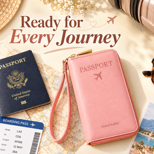Multi-Functional RFID Passport Wallet