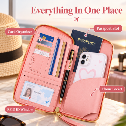 Multi-Functional RFID Passport Wallet