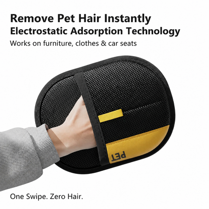 Pet Hair Remover Gloves — Buy 1 Get 1 Free, 2-Pack
