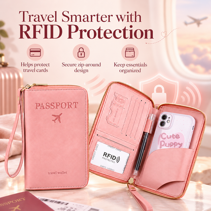 Multi-Functional RFID Passport Wallet