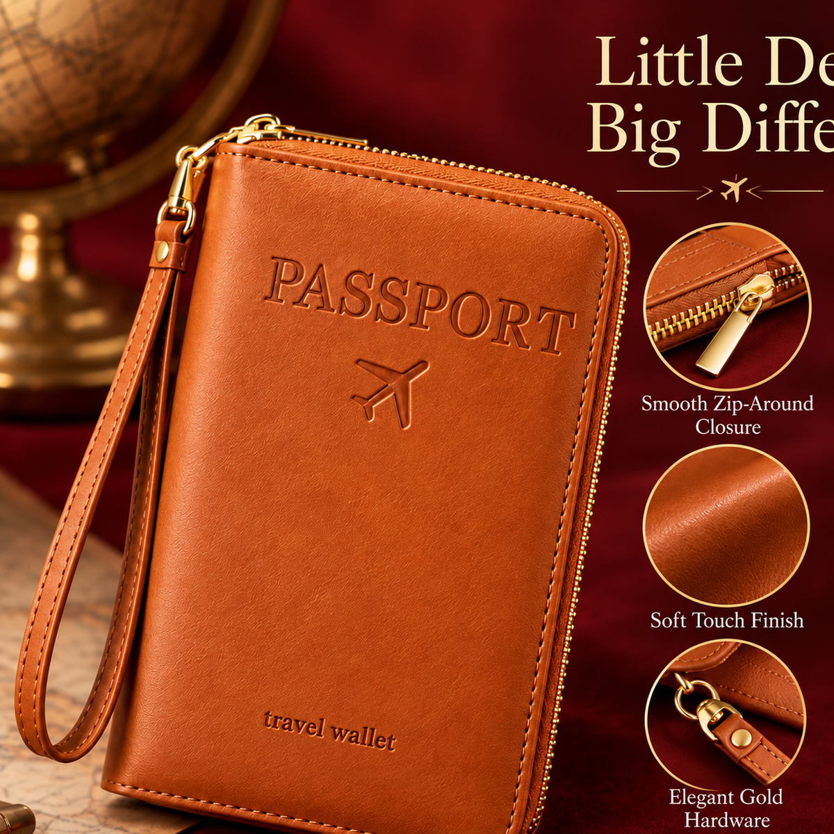 Multi-Functional RFID Passport Wallet