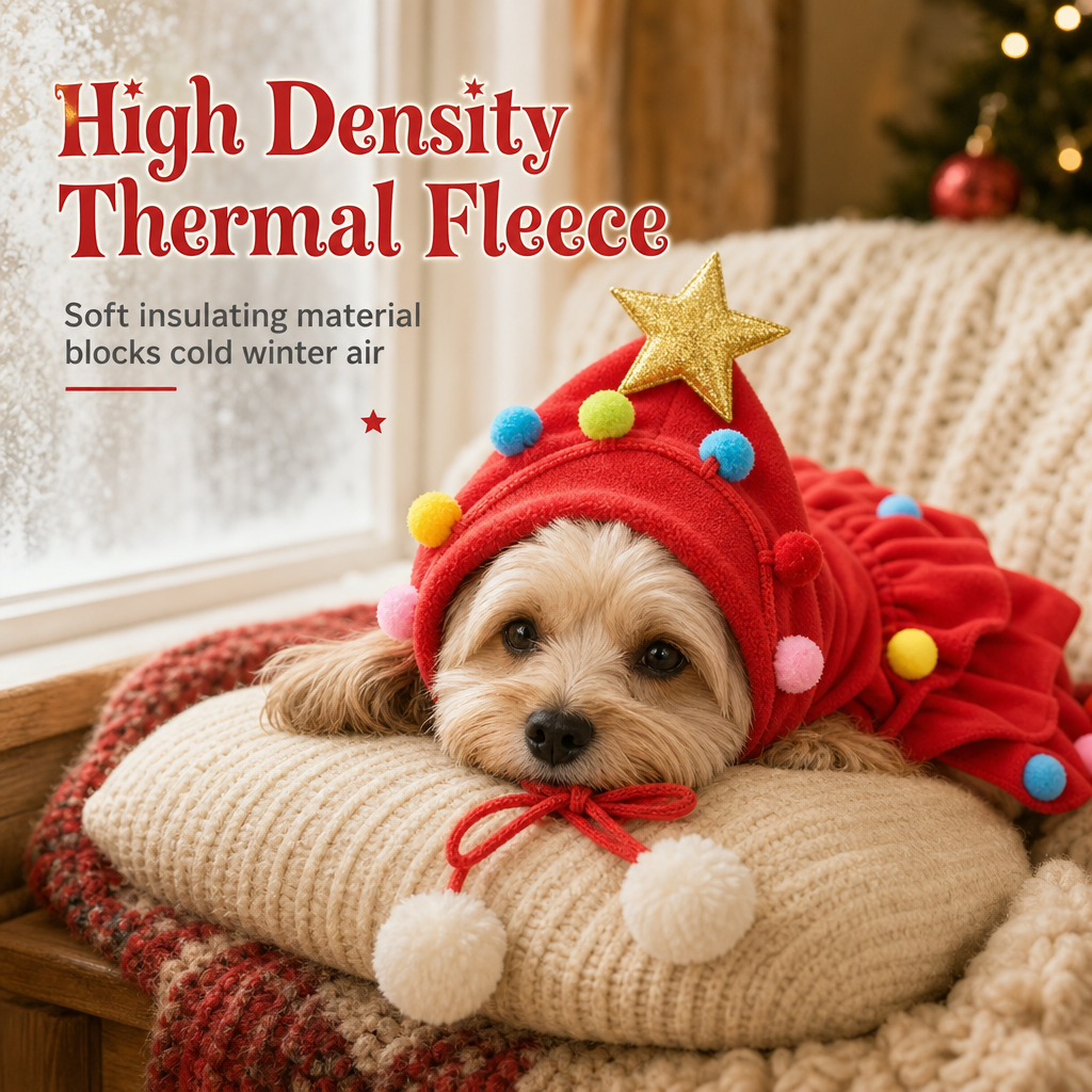 📢📢50% OFF !! ⏰Christmas Tree Pet Cape Cloak for Cats & Dogs